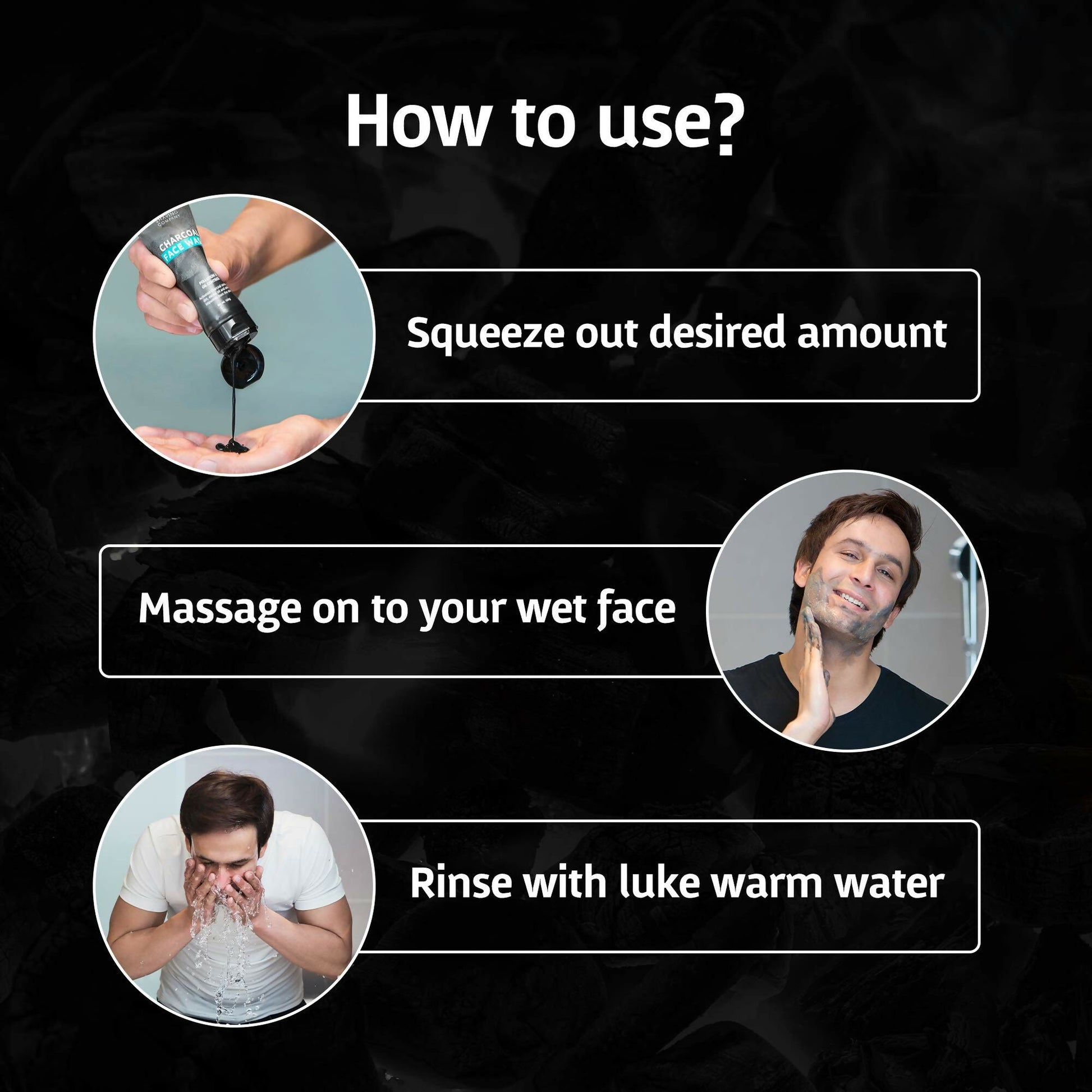 Bombay Shaving Company Charcoal Face Wash for Men Anti Pollution, Oil Control and Brightening