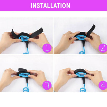Safe-O-Kid Elastic Safety Wrist Adjustable Strap link for Baby- Orange Colour