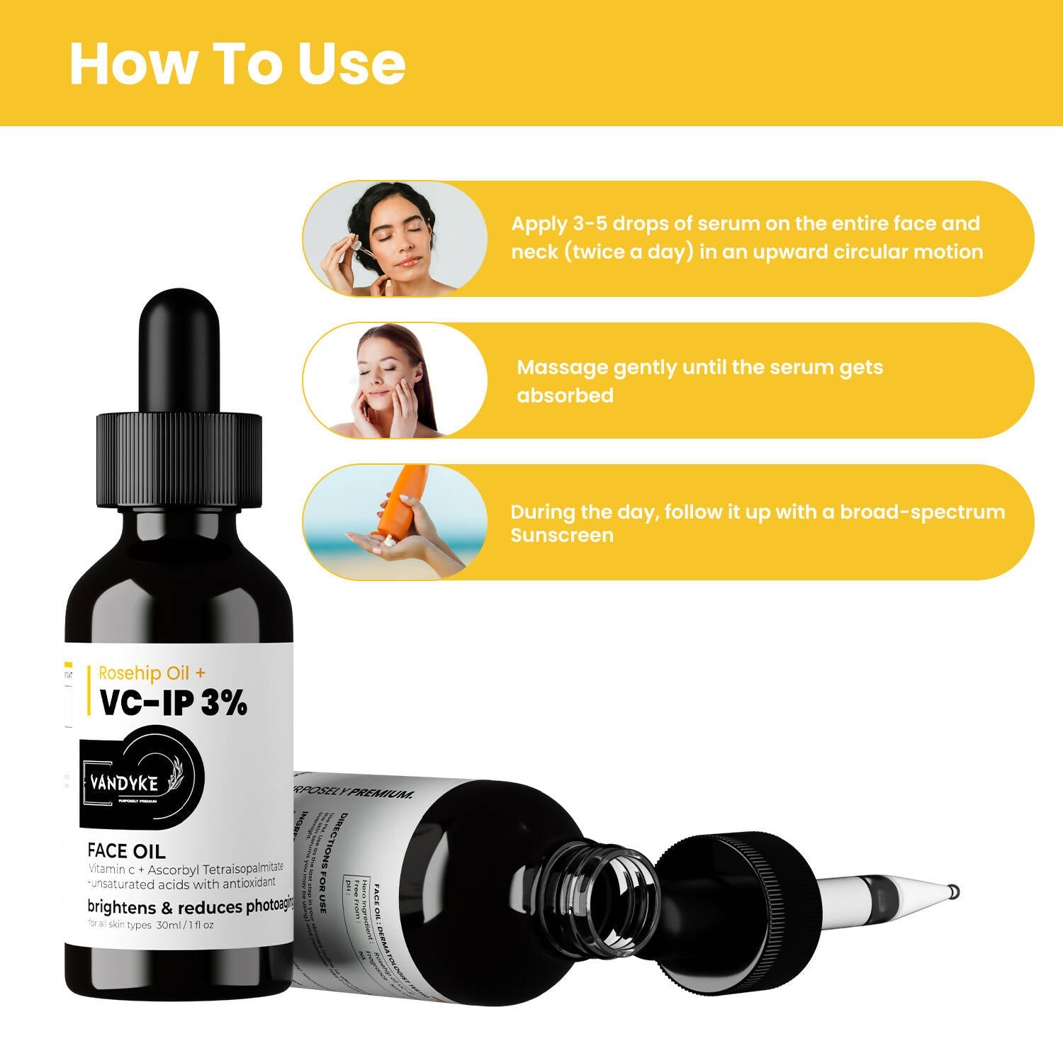 Vandyke Rosehip Oil + VC-IP 3% Face Oil - DrMediCart