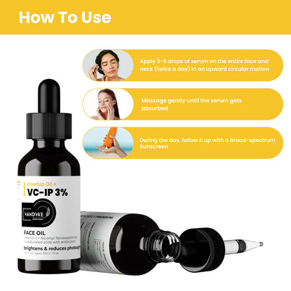 Vandyke Rosehip Oil + VC-IP 3% Face Oil - DrMediCart