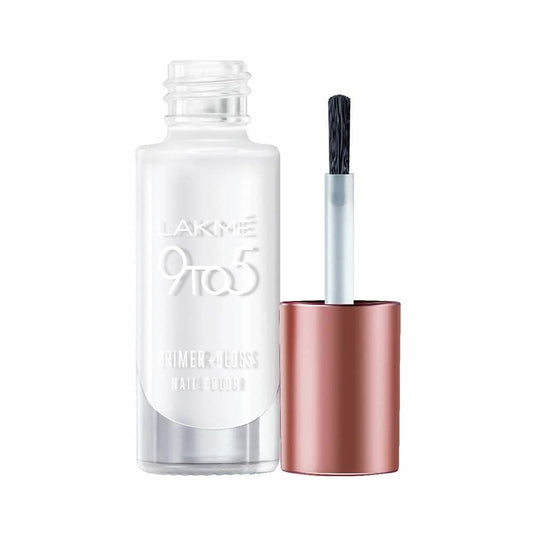 Lakme 9 to 5 Primer + Gloss Nail Colour - Top Coat - DrMediCart