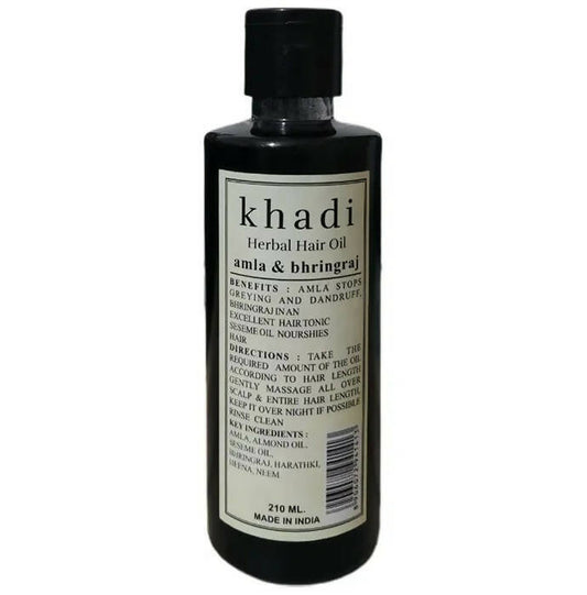 Khadi Natural Herbal Hair Oil Amla and Bhringraj - DrMediCart