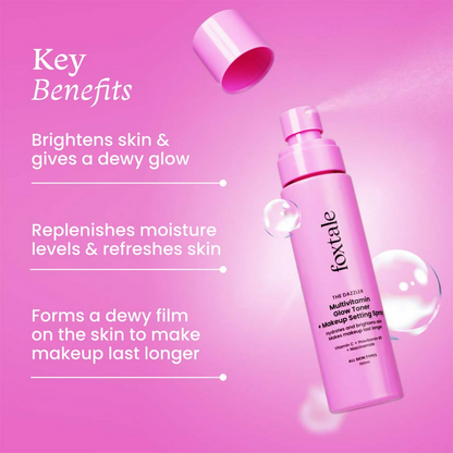 Foxtale The Dazzler Multivitamin Glow Toner + Makeup Setting Spray