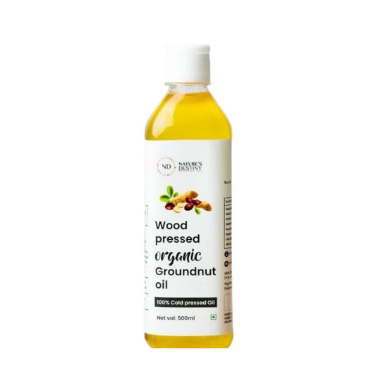 Buy Nature's Destiny Wood pressed Organic Groundnut Oil from DrMediCart, Ship from India to USA