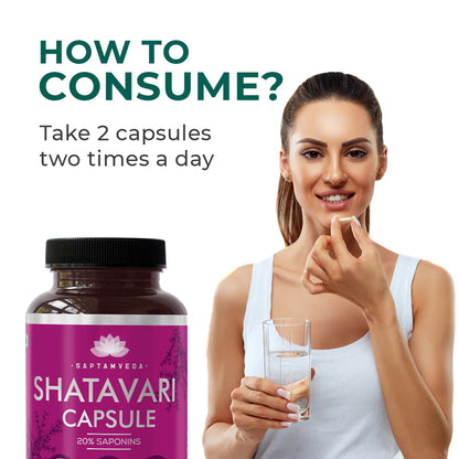 Saptamveda Organic Shatavari Capsules