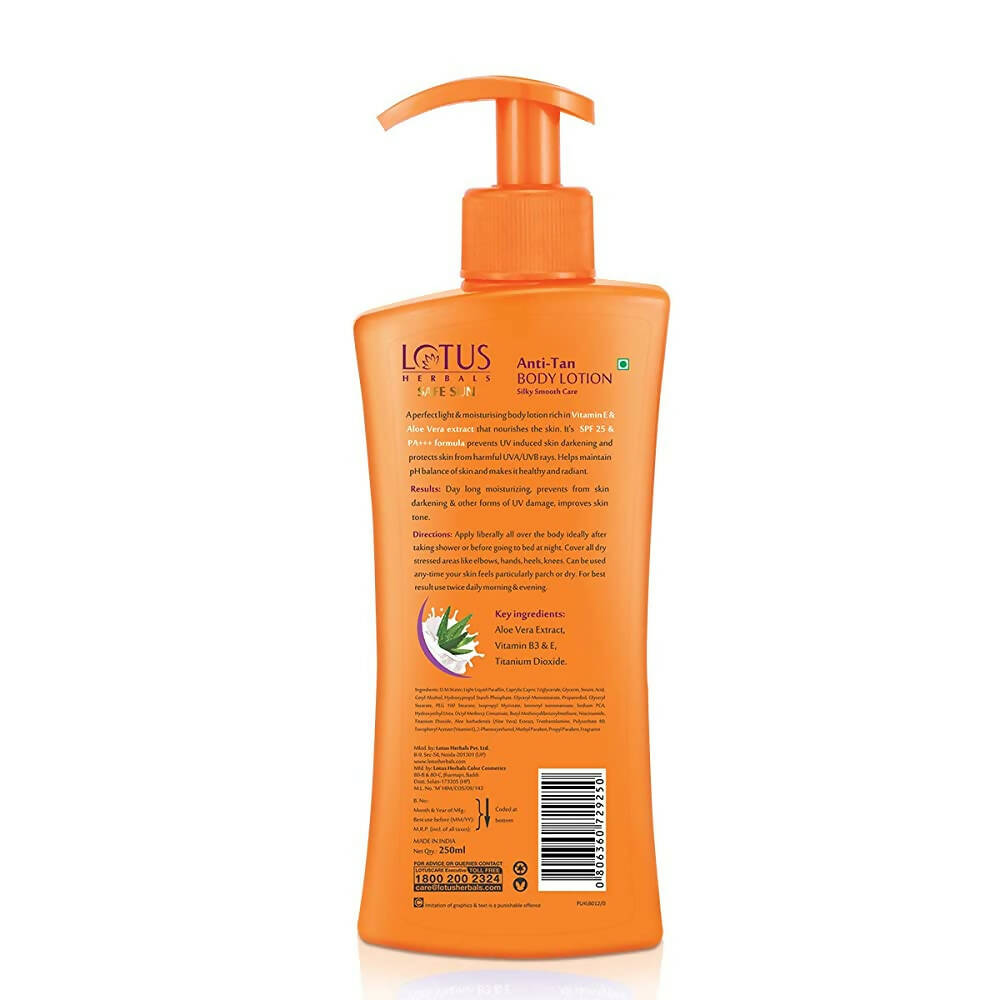 Lotus Herbals Safe Sun Anti-Tan Body Lotion SPF 25 PA+++