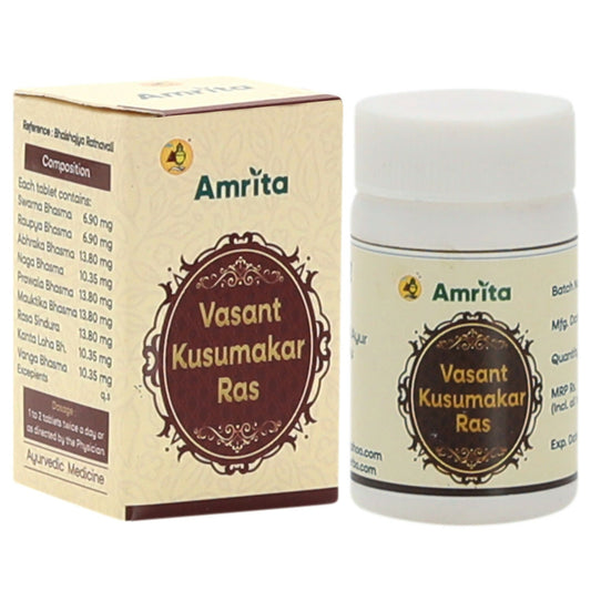 Buy Amrita Vasant Kusumakar Ras Gold Tablets from DrMediCart, Ship from India to USA