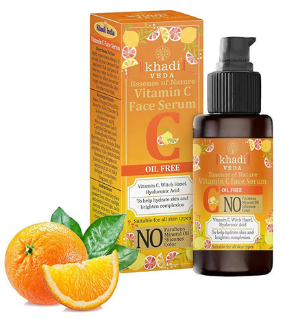 Buy Khadi Veda Vitamin C Face Serum for Skin Brightening from DrMediCart, Ship from India to USA