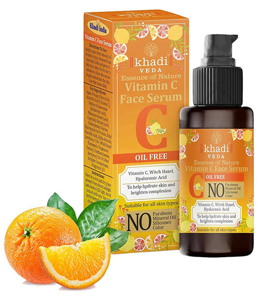 Buy Khadi Veda Vitamin C Face Serum for Skin Brightening from DrMediCart, Ship from India to USA