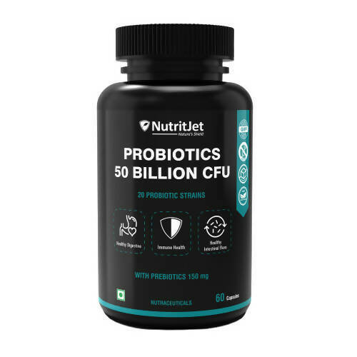 NutritJet Probiotic Supplement 50 Billion CFU Veg Capsules
