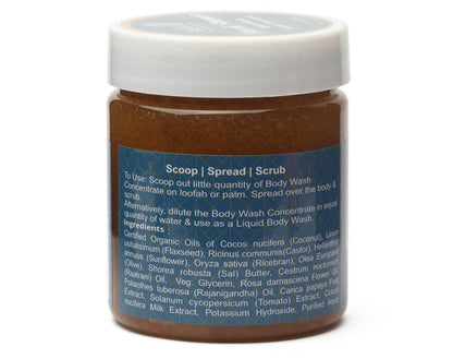 Rustic Art Floral Shower Organic Concentrate Body Wash