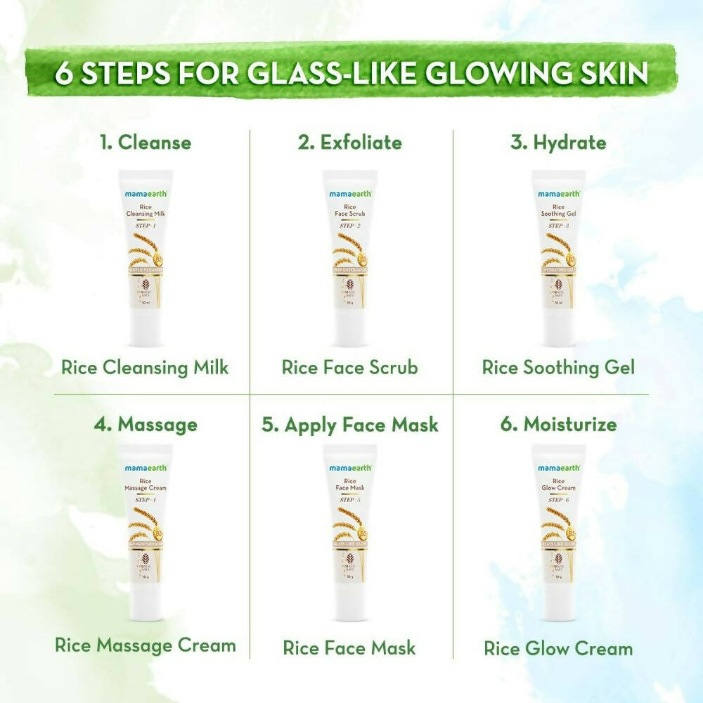 Mamaearth Rice Facial Kit With Rice Water & Niacinamide