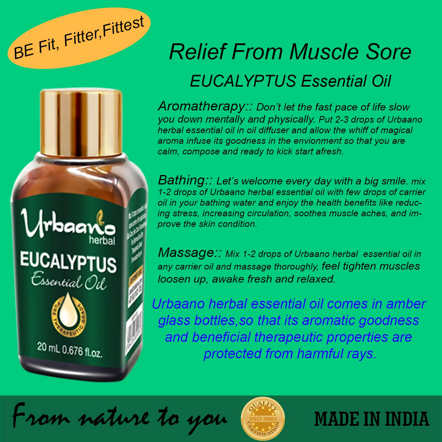 Urbaano Herbal Eucalyptus Essential Oil