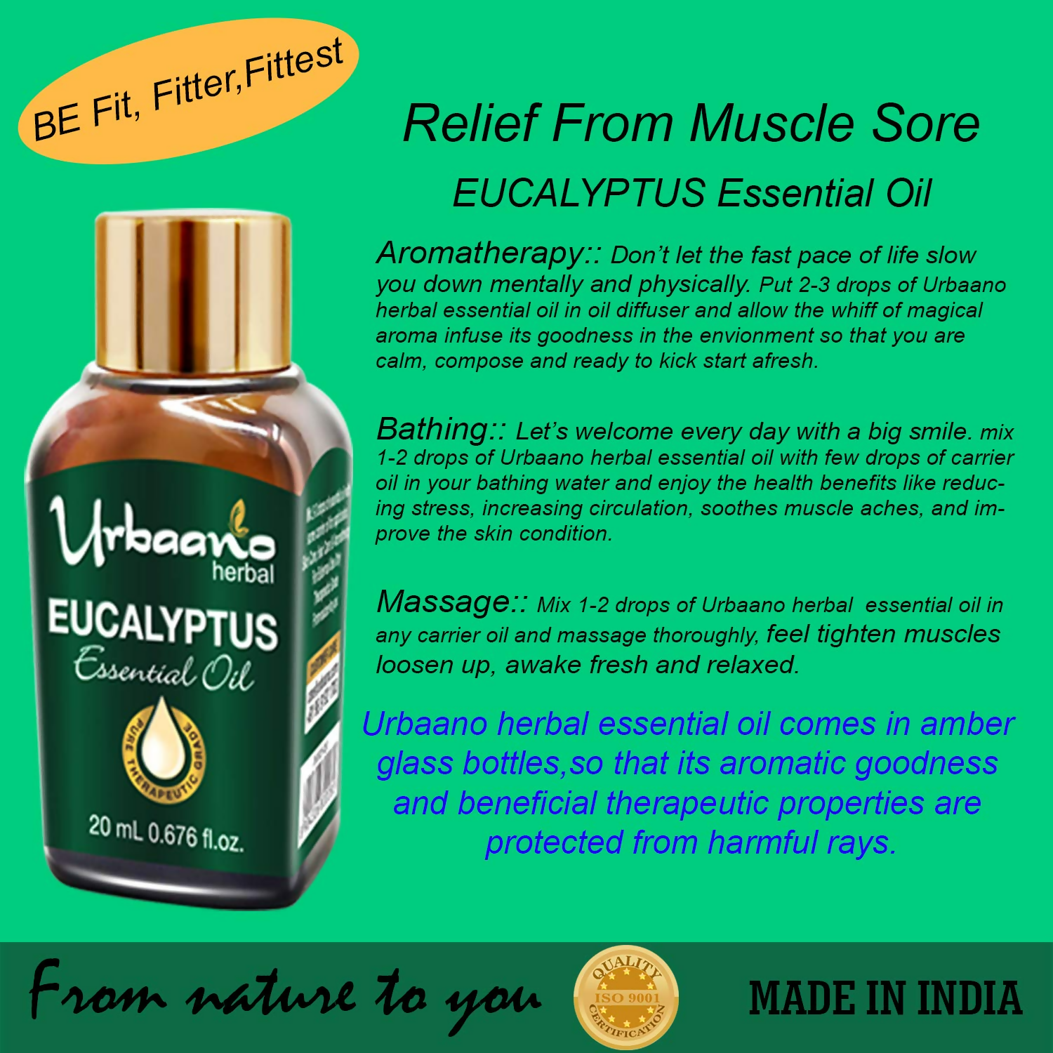 Urbaano Herbal Eucalyptus Essential Oil