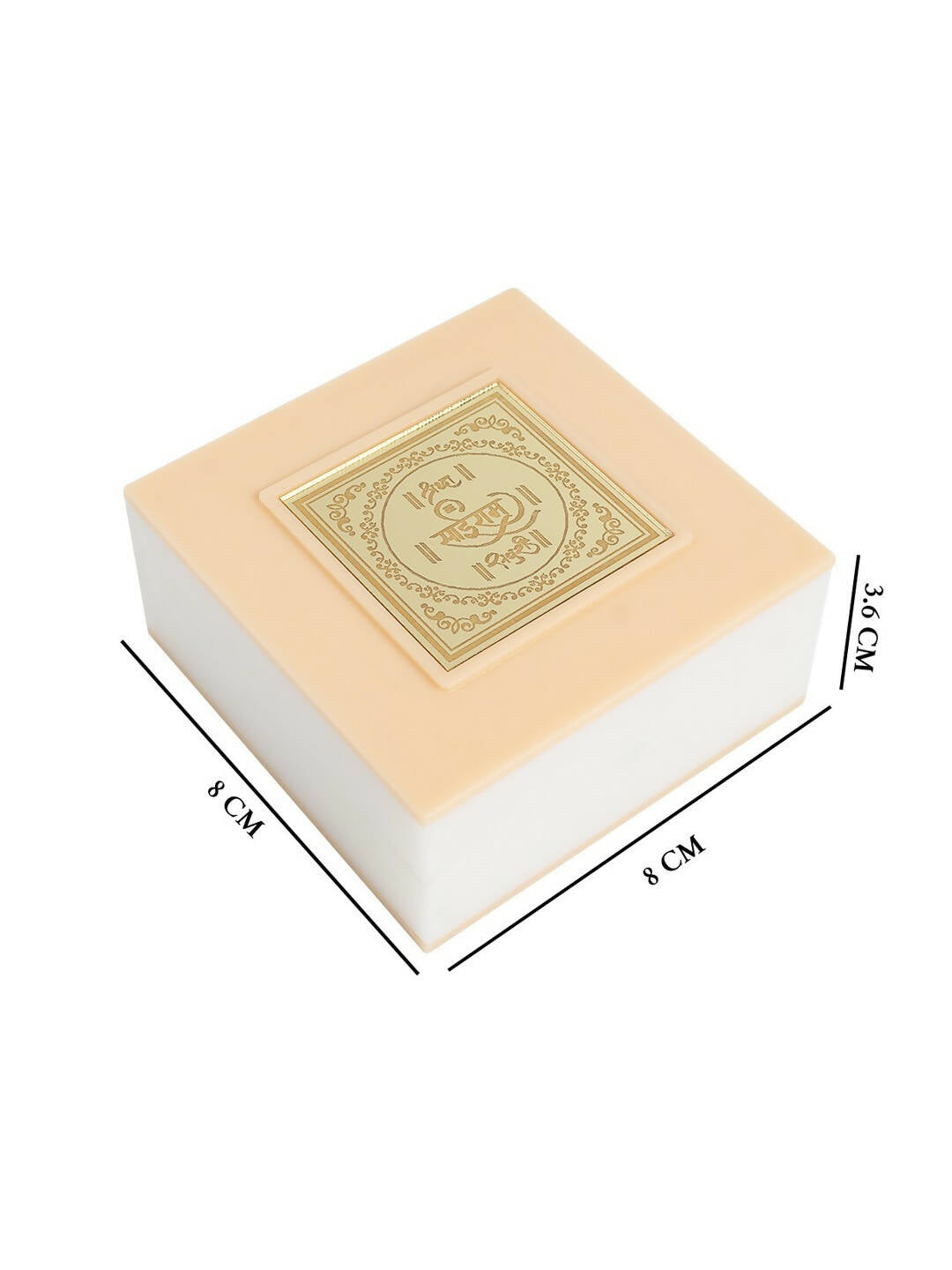 Golden Peacock White 24 Ct Gold Polished White SaiBaba Wood Prayer Box