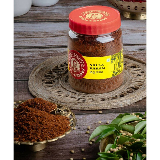 Buy Pulla Reddy Nalla Karam Powder Jar from DrMediCart
