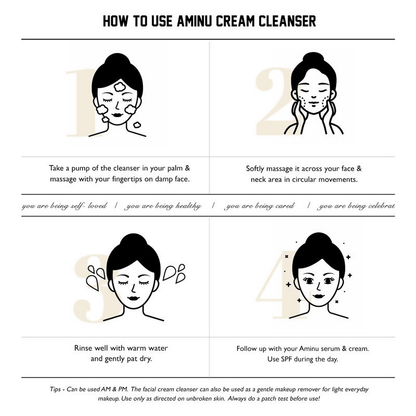 Aminu Cream Cleanser for Dry, Mature & Sensitive skin