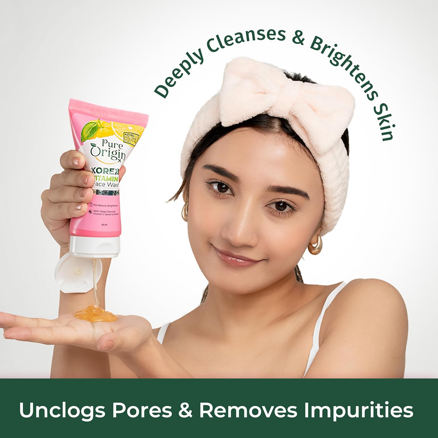 Pure Origin Korean Vitamin C Bright Boosting Face Wash