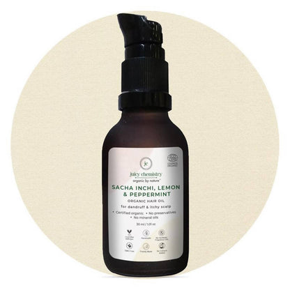 Juicy Chemistry Sacha Inchi, Lemon & Peppermint Organic Hair Serum - DrMediCart