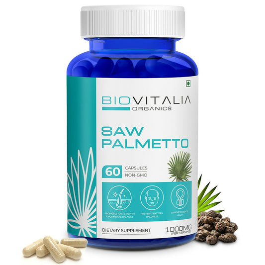 Biovitalia Organics Saw Palmetto Capsules For Hair Growth