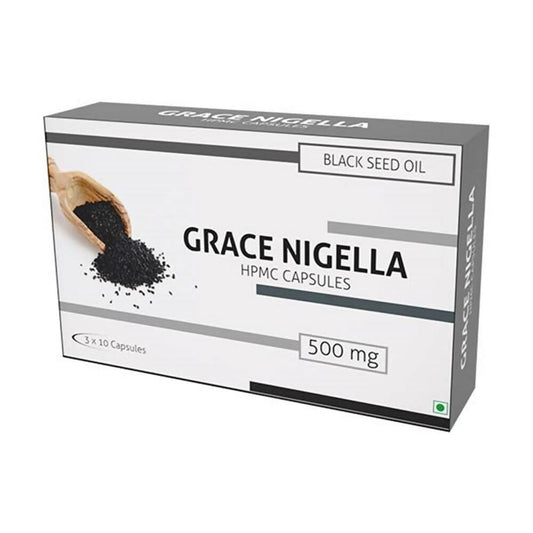 Nutra Grace Black Seed Oil 500mg Capsules