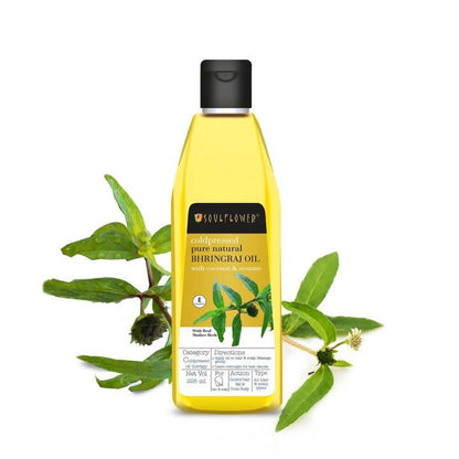 Soulflower Cold Pressed Pure Natural Bhringaraj Oil