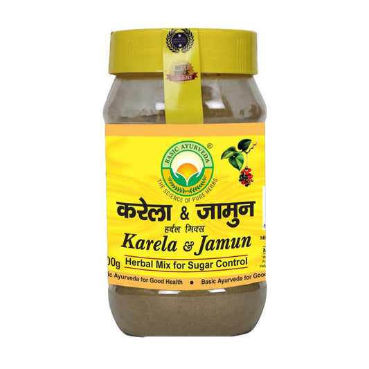 Buy Basic Ayurveda Karela & Jamun Herbal Mix For Sugar Control from DrMediCart, Ship from India to USA