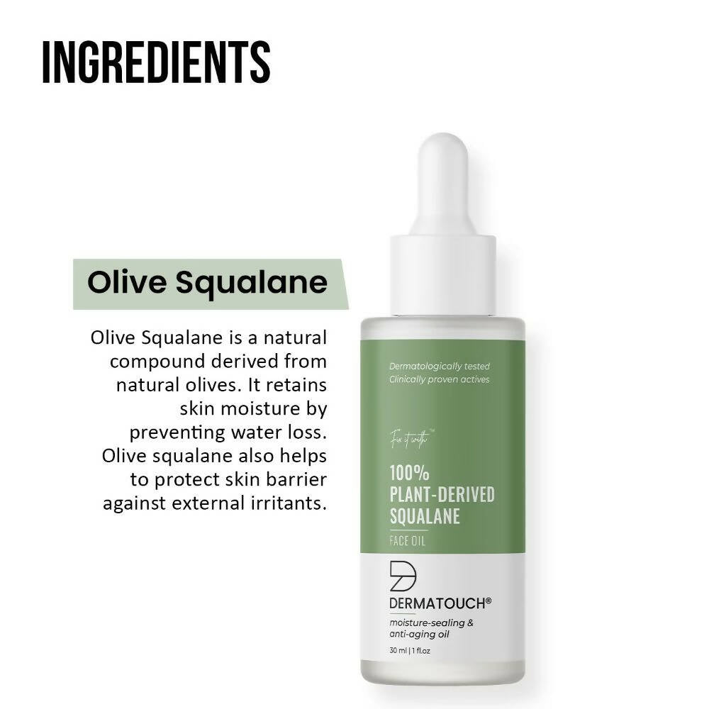 Dermatouch Genuine Plant-Derived Squalane Face Oil