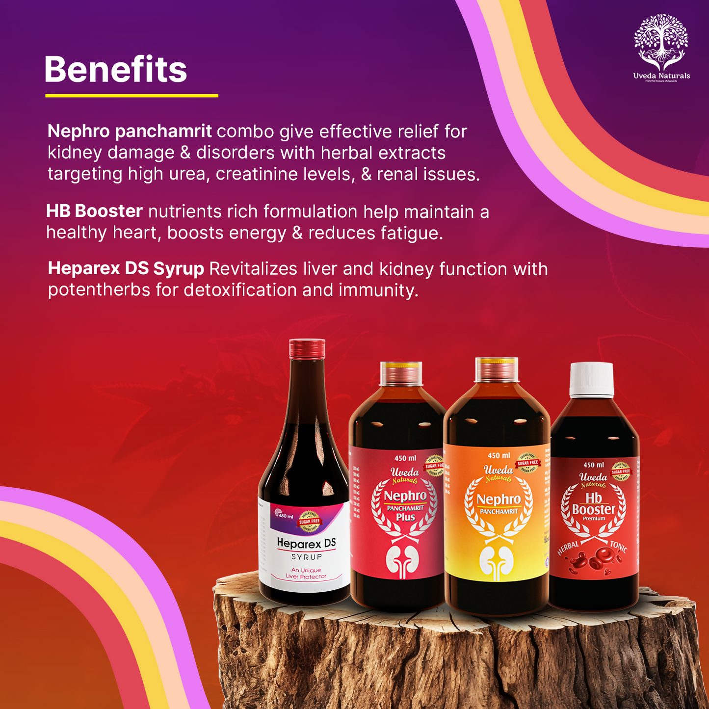 Uveda Naturals 4-in-1 Sugar Free Combo