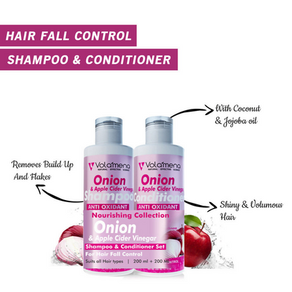 Volamena Onion Apple Cider Vinegar Shampoo And Conditioner