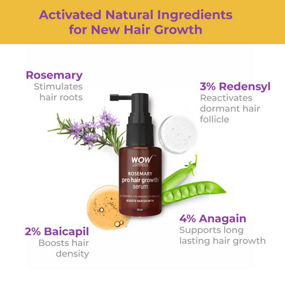 Wow Skin Science Rosemary Pro Hair Growth Serum For Denser Hair