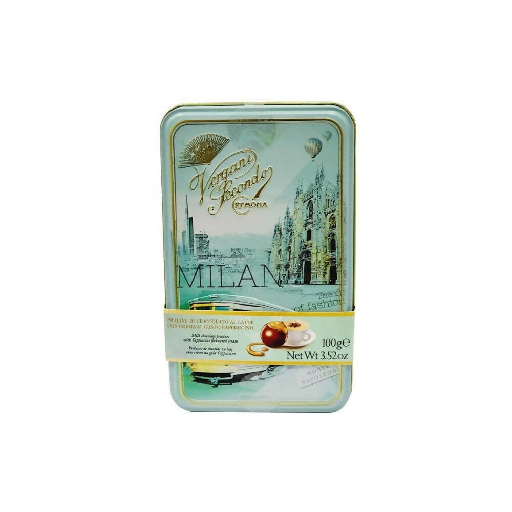 Buy Ajfan Milk Chocolate Cappuccino Pralines In Milan Gift Tin from DrMediCart