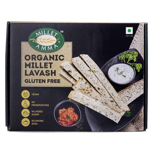 Buy Millet Amma Organic Millet Lavash (Gluten Free) from DrMediCart, Ship from India to USA
