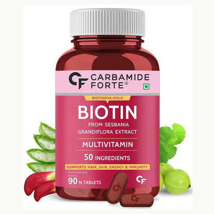 Carbamide Forte Biotin Tablets with 50 Multivitamin Ingredients for Women & Men