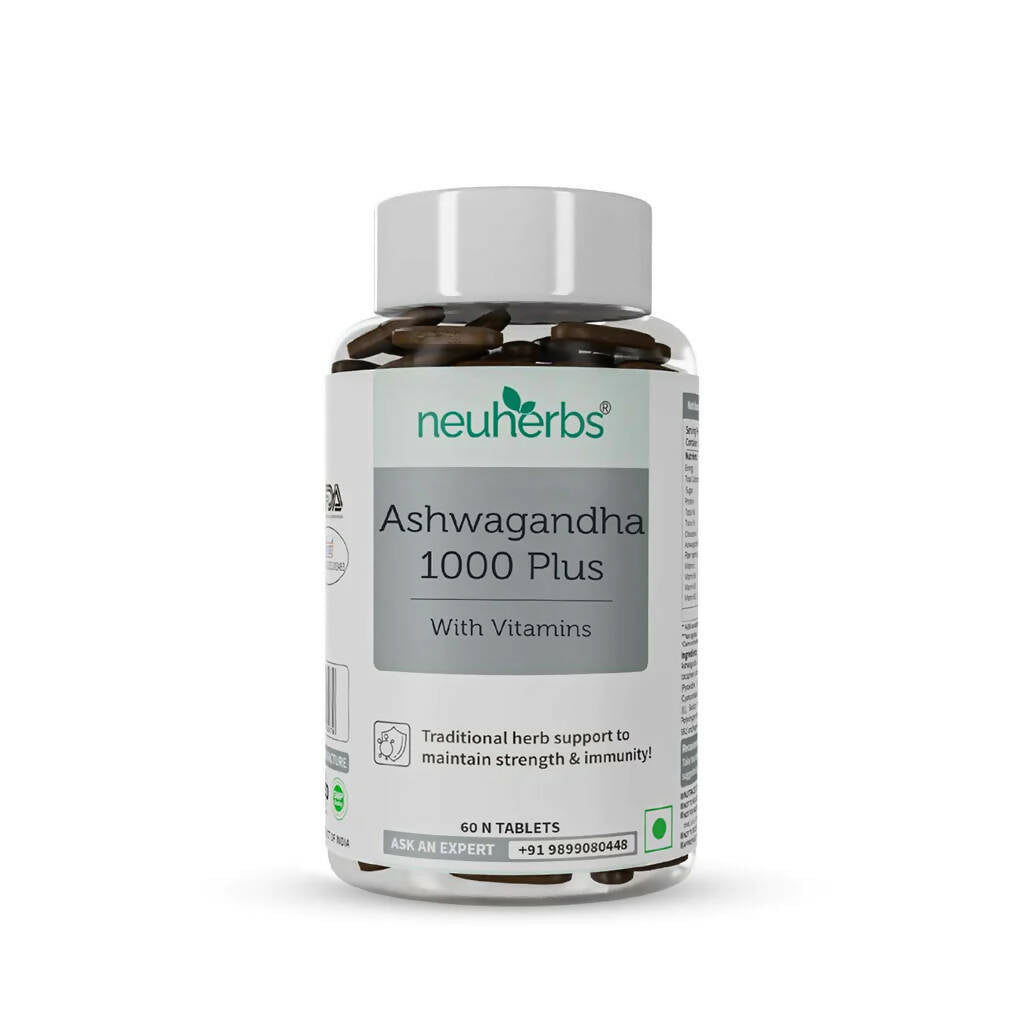 Buy Neuherbs Ashwagandha 1000 Plus Tablets with Vitamins from DrMediCart, Ship from India to USA