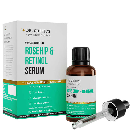 Buy Dr. Sheth's Rosehip & Retinol Face Serum from DrMediCart, Ship from India to USA