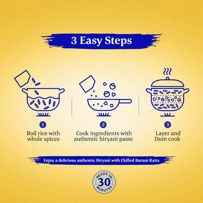 Daawat Biryani Kit Hyderabadi - Authentic Recipe