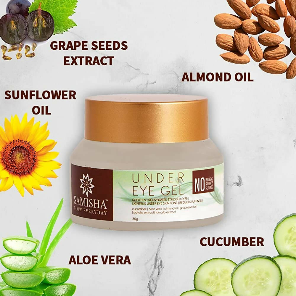 Samisha Organic Under Eye Dark Circles Removal Cream Gel - DrMediCart