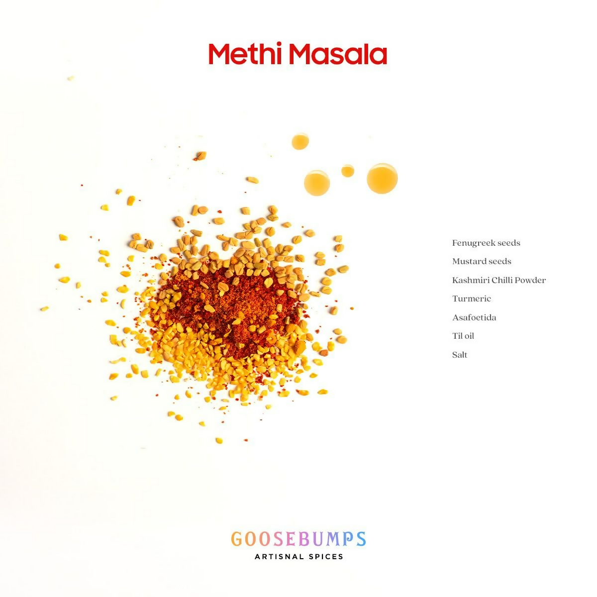 Goosebumps Homemade Methi Masala Powder Gujarati Koro Sambhar