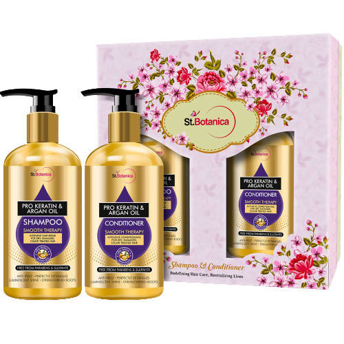 Buy St.Botanica Pro Keratin & Argan Oil Shampoo And Conditioner Kit from DrMediCart, Ship from India to USA