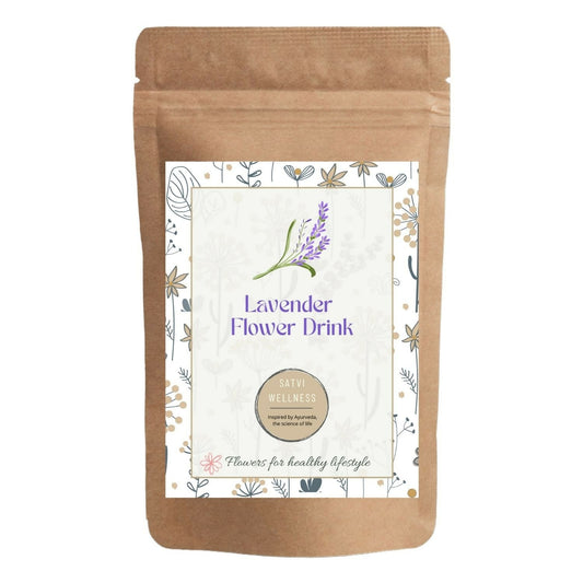 Satvi Wellness Lavender flower Tea | Lavender tea | Lavender flower drink mix