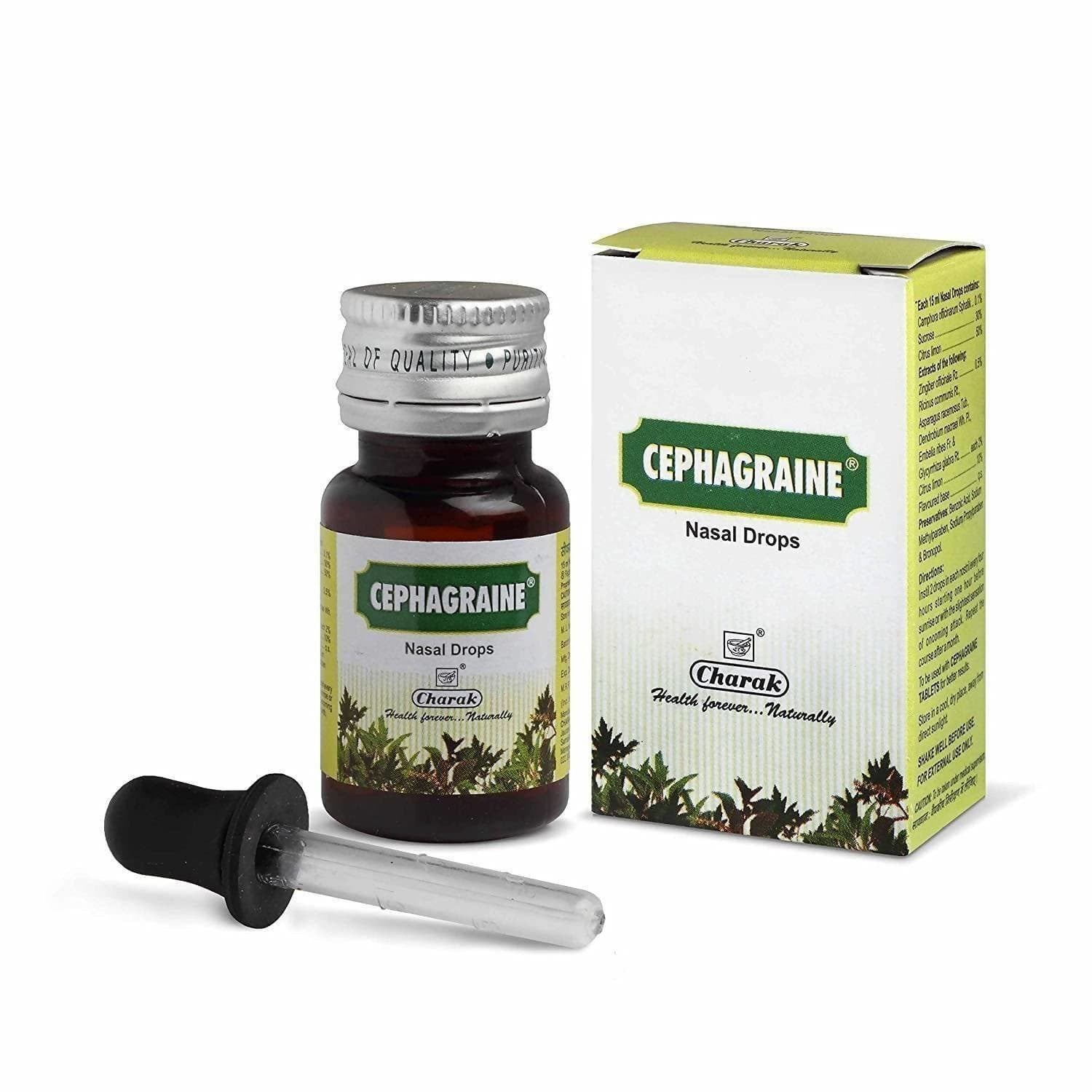 Buy Charak Pharma Cephagraine Nasal Drops from DrMediCart, Ship from India to USA