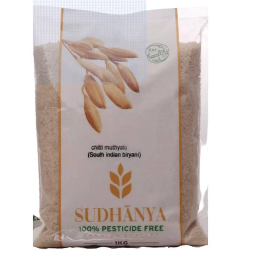 Buy Sudhanya Organic Chitti Muthyalu (South Indian Biryani Rice) from DrMediCart