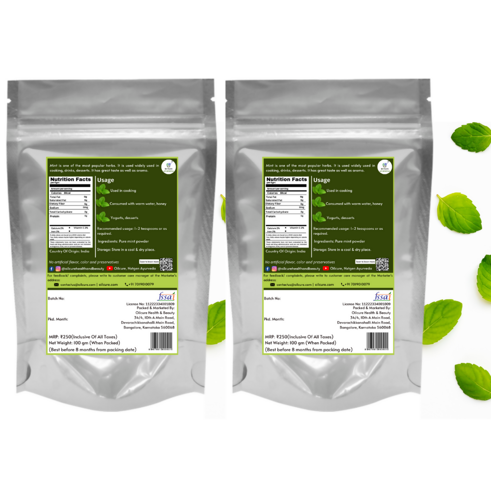 Nxtgen Ayurveda Mint Powder (Pudina)