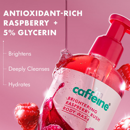 mcaffeine Brightening Raspberry Rush Body Wash For Brighter Glowing Skin