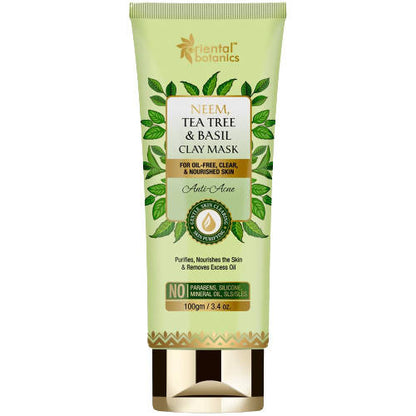Oriental Botanics Neem, Tea Tree And Basil Anti Acne Clay Mask