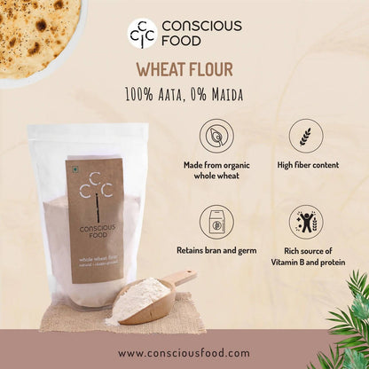 Conscious Food Wheat Flour Gehu Atta - Drmedicart
