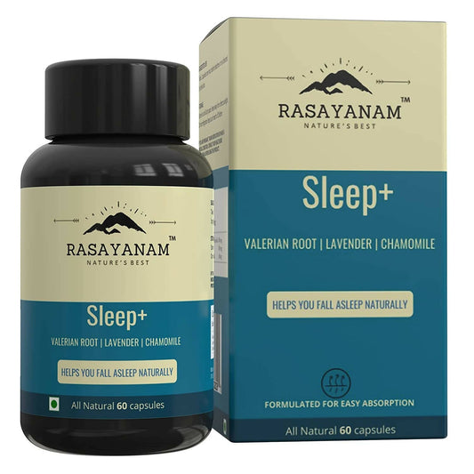 Rasayanam Sleep+ Capsules with Valerian Root, Lavender, Chamomile