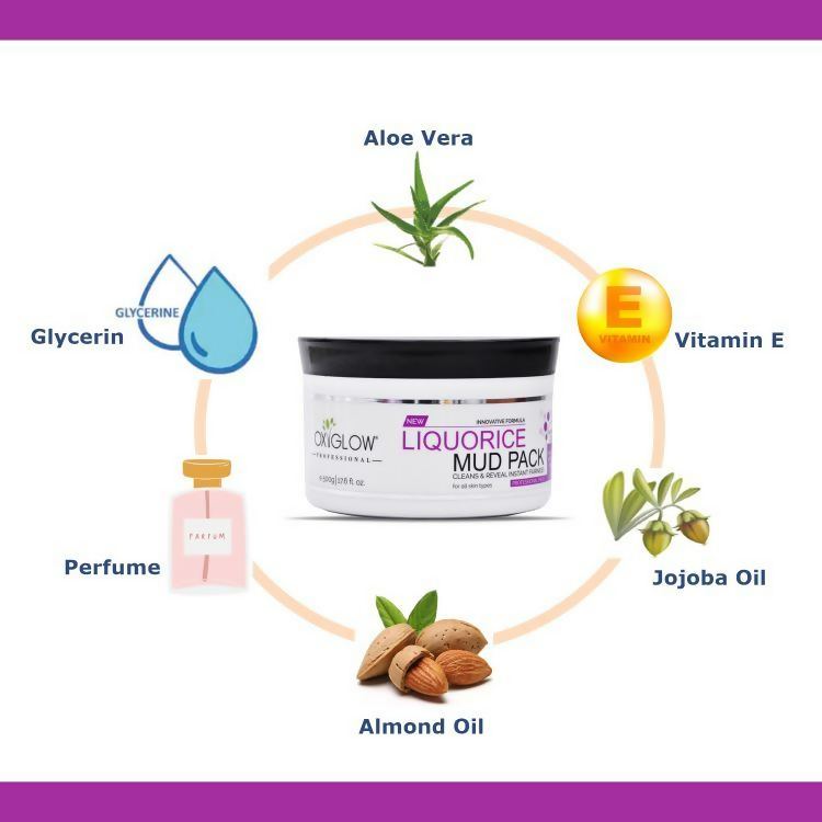 Oxyglow Herbals Liquorice Mud Pack