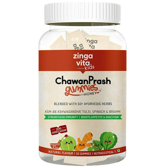 Buy Zingavita Chawanprash Gummies with Honey for Kids (2+ yrs) Natural Flavor from DrMediCart, Ship from India to USA